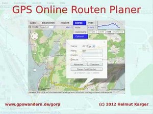 GPS Online Routen Planer Anleitung 1