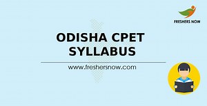 Odisha CPET Syllabus 2025 & Exam Pattern