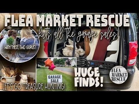 GARAGE SALE FLIPPING-GARAGE SALE FINDS-SHOP THE GARAGE SALES WITH ME