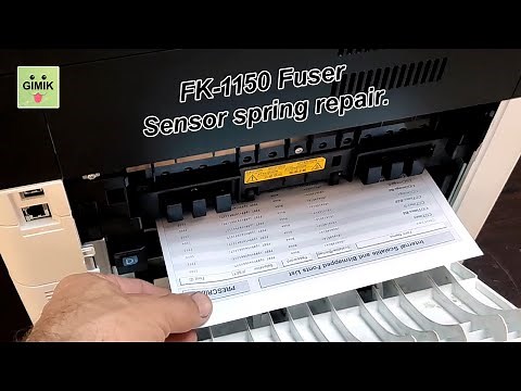 How to Fix Kyocera Paper Jam - Exit Sensor Spring Repair (P2235dn, P2040dn, M2040dn)