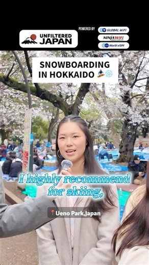 Skiing in Sapporo: A Traveler's Dream Experience 🏔️#japantravel #streetinterview #unfilteredjapan