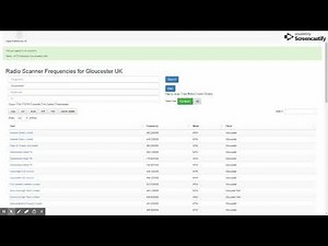Find UK Scanner Frequencies by Town