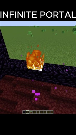 Minecraft Infinite Portal Moment #shorts