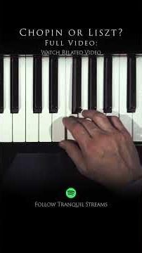 Chopin or Liszt? 🎹 The Calmest Piece Liszt Ever Wrote