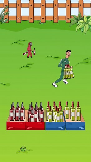 Squidgame Balloon Pop Challenge Ronaldo and Messi vs Pink Soldiers #trending #reelschallenge | Animation Sethz