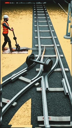 How Railway Switches Actually Work! 😱 #shorts