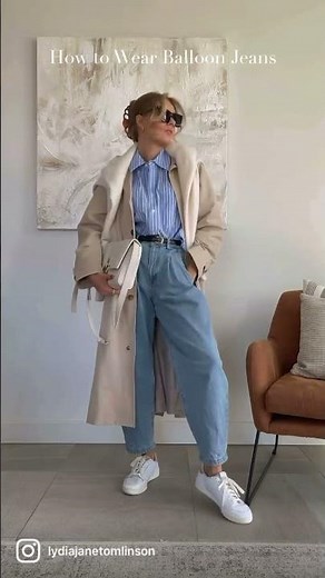 Styling balloon jeans #youtubeshorts