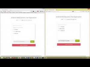 Android Building Group Chat App - Web App Demo