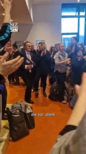 Protest at Stuttgart City Hall - booing and jeering against Mayor Nopper