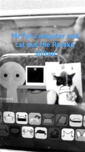 Mr fun computer and cat but ￼the retake shifted