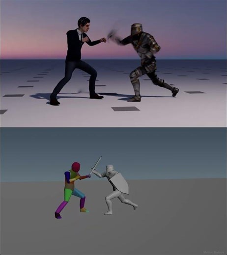 Knight execution VFX created in Houdini.