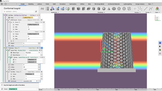 19、nTopology-外部纹理晶格结构模型讲解2