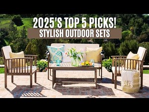 Top 5 Patio & Garden Furniture Sets for Every Budget 2025!
