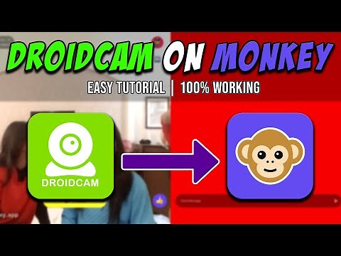 How to Use Droidcam on Monkey | Droidcam on Monkey App (Tutorial)