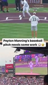 2.6K views · 14 reactions | Peyton’s arm may have been a little rusty for this opening pitch. ( via FOX Sports, @troy.renck/Instagram) | CBS Sports MLB | Facebook