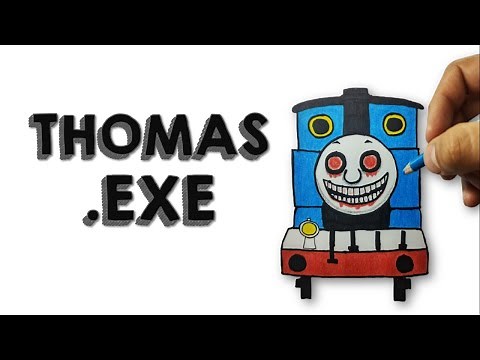 Cómo DIBUJAR a 🚂THOMAS.EXE😱 (El Tren)/How to DRAW THOMAS.EXE The Train