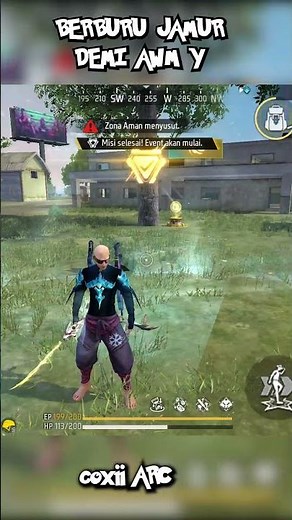 BERBURU JAMUR DEMI DAPET AWM Y #freefire #shorts