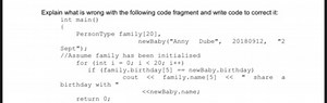 Explain what is wrong with the following C   code fragment and ... | Filo
