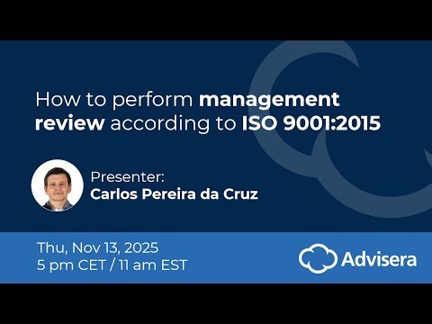 How to perform management review according to ISO 9001:2015 [live webinar]