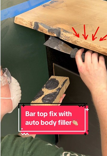 Repairing Broken Timber Edges with Body Filler & Concrete Oxide