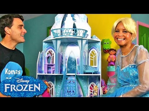 Disney Frozen Ice Castle With Queen Elsa ! || Disney Toy Reviews || Konas2002