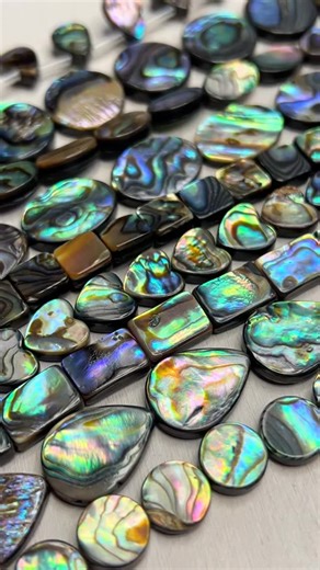 15 reactions | Our new abalone shell is here and it’s absolutely stunning ✨ Each piece shimmers with natural iridescence that catches the light beautifully. Available in-store and online — link in bio to shop!  #AbaloneShell #JewelrySupplies #CherryTreeBeads #BeadStore #GemstoneBeads | Cherry Tree Beads | Facebook