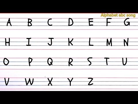 How to write Alphabet | Handwriting practice |How to write ABC | Abcd | abcd song | Abcd cartoon