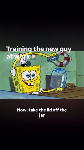 Scroll fuel on Instagram: "SpongeBob and Patrick try to open a simple jar, and it turns into an epic display of confidence, confusion, and zero problem-solving skills. They attack the lid with wild strategies—muscles, yelling, teamwork poses—none of which work. The harder they try, the more ridiculous it gets, until the joke lands: the jar was never stuck in the first place. It’s classic SpongeBob logic—two best friends, unlimited enthusiasm, and absolutely no idea what they’re doing, turning a 