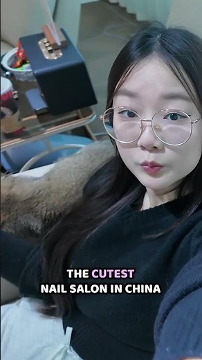 I went to the CUTEST nail salon in China...