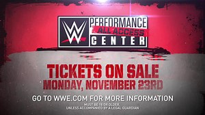 Get tickets for WWE Performance Center: All Access starting Nov. 23