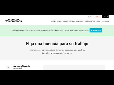 Tutorial como agregar una licencia Creative commons