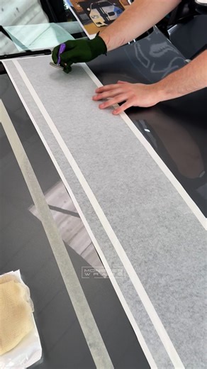 4.4M views · 63K reactions | Off-centred stripe install for this E90 BMW 酪 Cut-out of 3M Matte Dead Black ⚫️☠️ #asmrsounds #e90gang #bmw3series #wrapshop #stripes #carmods #monsterwraps | Monsterwraps | Facebook