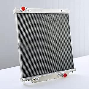 4 Rows Aluminum Radiator For 2003-2007 Ford F250 F350 F450 Excursion 6.0L Powerstroke Diesel, Radiator For Ford, Radiator For F250, Radiator For F350, Radiator For F450 V8