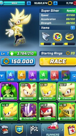 Sonic Forces Speed Battle - Big Upgraded for Super Silver