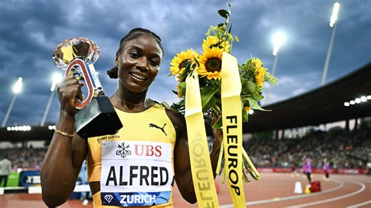 Olympic champion Julien Alfred retains her Diamond League 100m sprint title