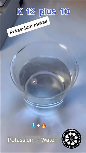 What happen when Potassium reacts with water ? #chemistry #potassium