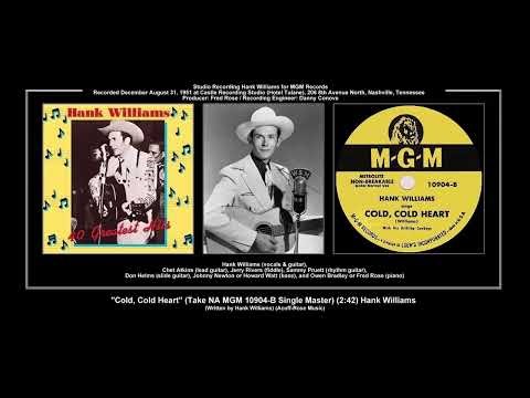 *(1951) MGM 10904-B ''Cold, Cold Heart'' (Take 1 Single Master) Hank Williams