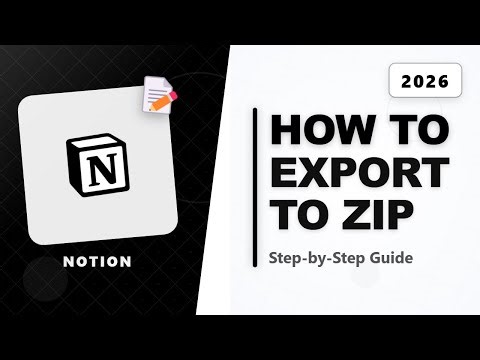 How To Export Notion To ZIP