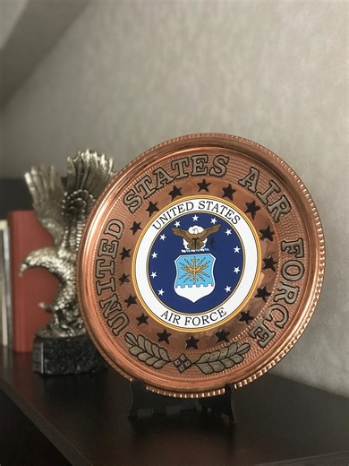Personalized USAF Metal Plaque: Hand-engraved Military Wall Sign, Veteran Gift - Etsy