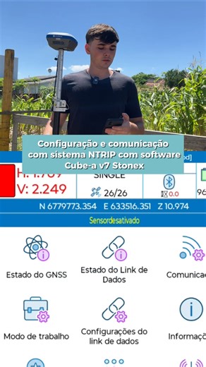 Soluções em Topografia | Soluções Geoespaciais on Instagram: "Aprenda como fazer a comunicação com sistema NTRIP com o software Cuba-a v.7 da Stonex! Precisando de ajuda ou quer tirar mais dúvidas? Entre em contato com nossa equipe! Vídeo de tutorial completo no nosso canal do YouTube. (link na bio) #topografia #equipamentotopografia #topografo"