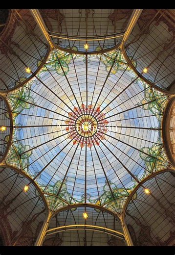 Art Nouveau is a decorative art and design movement known for its flowing, organic lines, floral motifs, and nature-inspired forms. Characterized by elegant curves, intricate craftsmanship, stained glass, and ornamental details, it blends art and architecture into immersive, romantic spaces with timeless beauty. #artnouveau #arthistory #architecture #interiordesign #art