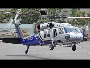 Awesome Sikorsky S70 Blackhawk landing at HAI Heli Expo | #helicopter
