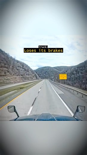 Truck’s brakes fail in highway