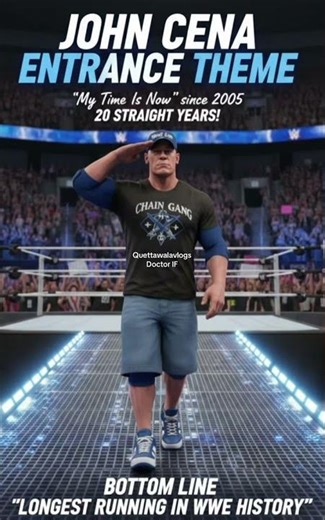 John Cena Entrance theme longest running in WWE #johncena #funfacts #wargames #survivorseries