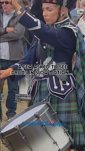 Pipes and Drums in slow motion #tartanarmy