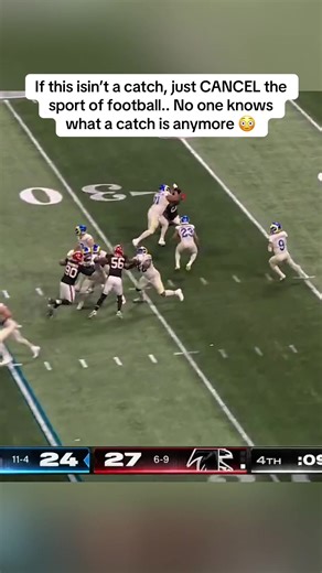 If this isin’t a catch, just CANCEL the sport of football.. No one knows what a catch is anymore 😳 #losangelesrams #nfl #fyp