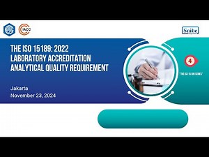 The ISO 15189: 2022 Laboratory Accreditation (23 November 2024)