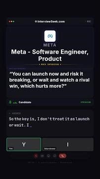 Meta Software Engineer Interview: Launch or Wait?