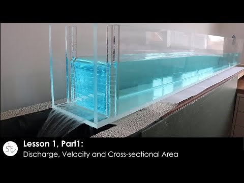 Discharge, Velocity and Cross-sectional Area in Hydraulics and Fluid Dynamics (Lesson 1, Part 1)
