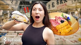 We Tried GIANT Oyster & Japan’s Most Luxurious Seafood Bowl!